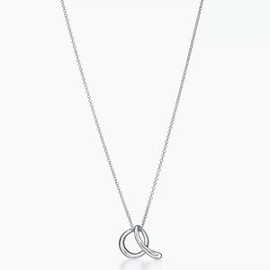 Tiffany & Co. Elsa Peretti® Small Alphabet Pendant in Sterling Silver letter a